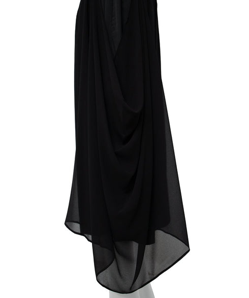 Draped Asymmetric Wide Pants